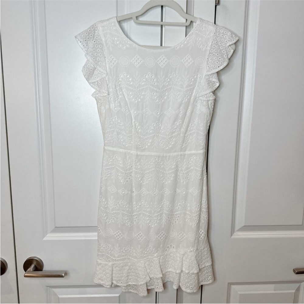 TCEC White Eyelet Lace Dress